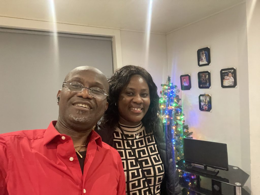 An image of UW partner Emmanuel  and Oluchi Okoroafor